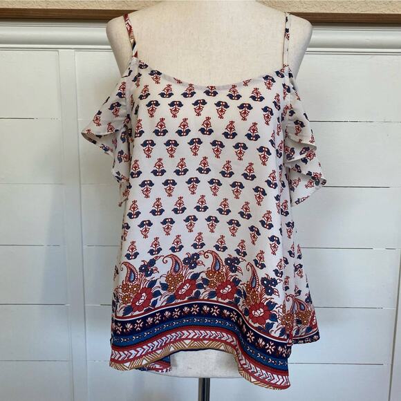 Anthropologie Sophie Rue Boho‎ Cold Shoulder Blouse - Picture 1 of 11